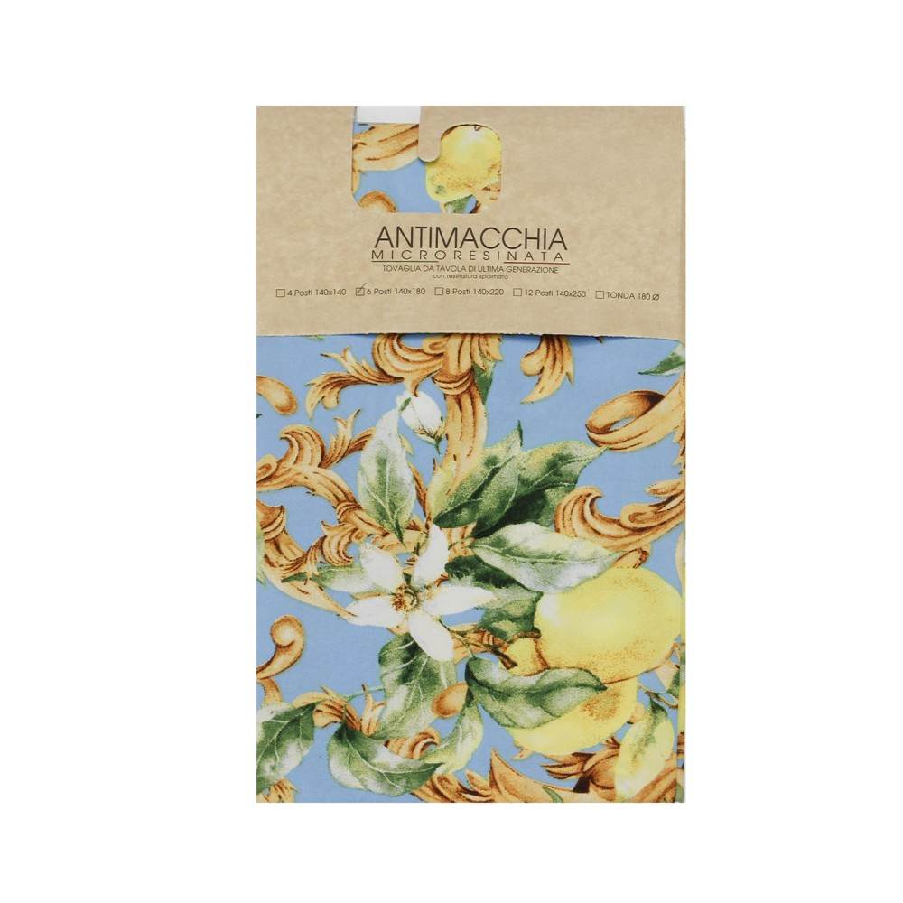 Tovaglia Stampato Biancheria Capri Tov Mae - evabiancheria